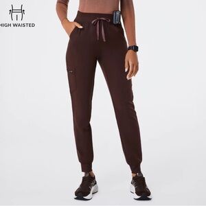 FIGS Espresso Zamora High Waist Joggers
